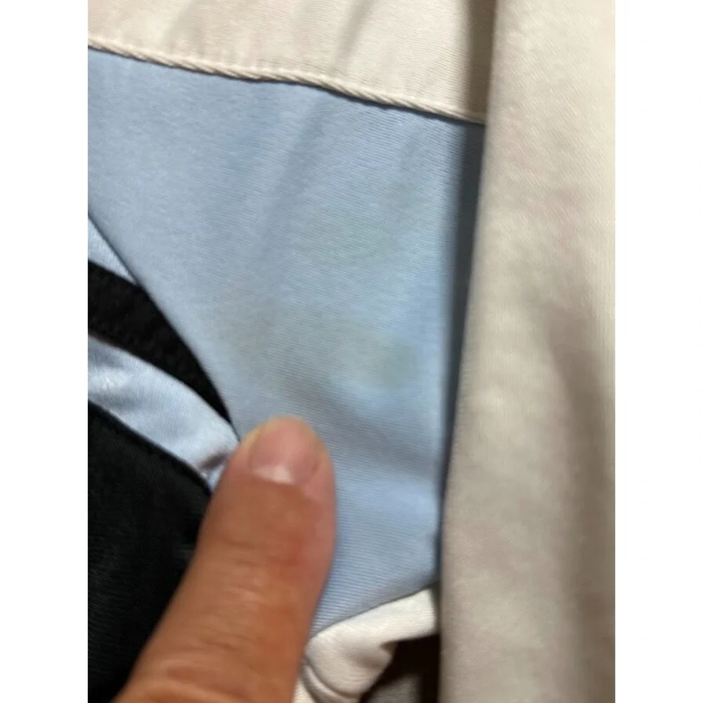 Vintage Nike Sweater Boys XL Blue Striped Full Zip Long‎ Sleeve.